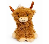 Topline Highland Cow Plush Toy 30cm - Adorable Scottish Highland Cow Soft Toy. Huggable Cuddly Stuffed Toy for Kids, Birthday Gifts. Great Gift for Scotland Lovers
