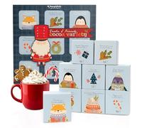 Topline Hot Chocolate Gift Set - Christmas-Themed Design 9-Assorted Flavors Hot Chocolate Box - Christmas Eve Stocking Fillers for Kids, Mum, Friends - Gift Box Hampers for Festive Gifting