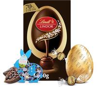 Topline Lindt Chocolates Easter Egg for Easter Gifts - Luxury Dark Chocolate Egg & 70% Coaoa Truffles. Chocolates Gift Box with Topline Decoration for Women Gifts, Egg Hunt