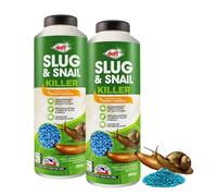 Topline Snail & Slug Pellets for Garden - Pack of 2 x 800g Organic Snail & Slug Killer Granules with Card. Powerful Slug Repellent for Protecting Garden Plants & Vegetables.