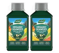 TOPLINE Westland Seaweed Garden Plants Food - Pack of 2 x 1L Organic Seaweed Liquid Plant Feed Growth Stimulant with Card. Garden Fertilisers for Vegetable Plants, Fruits or Flowers.