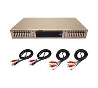 Toplionace EQ665 Stereo Equalizer, 220V HiFi Home EQ Equalizer Dual 10 Band Stereo Treble Alto Bass Regulation with Built-in Bluetooth (EQ665, Golden)