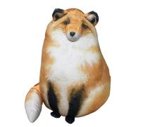 TOPLITHE 3D Pallas's Cat Plush Pillow, Raccoon Fox Throw Pillow Stuffed Animals Cute Soft Toy Home Decor Gift for Birthday Christmas Valentine's Day (Color : Fox)