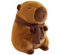 TOPLITHE Capybara Plush, Capybara Plush Toy Stuffed Animal with Scarf Gift for Children Friend Birthday Christmas(35CM)