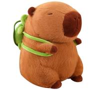 TOPLITHE Capybara Plush, Capybara Plushie Toy with Turtle Backpack Stuffed Animal Plushie Soft Gift for Children Boys Girls(45cm)