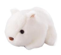 TOPLITHE Cute Wombat Plush, Cuddly Wombat Soft Stuffed Animals Plushie Gifts for Birthday Xmas(White,18CM/7IN)