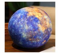 TOPLITHE Simulation Earth Sun Planet Plush, Softt Planet Stuffed Pillow Soft Hugging Plushie Educational Gift for Kids Boys Girls(Mercury,27CM/10IN)
