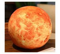 TOPLITHE Simulation Earth Sun Planet Plush, Softt Planet Stuffed Pillow Soft Hugging Plushie Educational Gift for Kids Boys Girls(Venus,27CM/10IN)