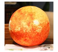 TOPLITHE Simulation Earth Sun Planet Plush, Softt Planet Stuffed Pillow Soft Hugging Plushie Educational Gift for Kids Boys Girls(Sun,27CM/10IN)