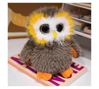 TOPLITHE Simulation Owl Plush, Cute Owl Stuffed Animals Soft Plushie Toys for Boys Girls Christmas Birthday Home Decor(Brown,20CM/7IN)