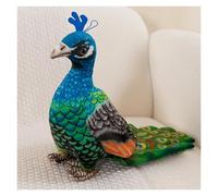 TOPLITHE Simulation Peacock Plush, Realistic Peacock Stuffed Animals Soft Plushie Gift for Boys Girls Birthday Christmas(32CM/12IN)