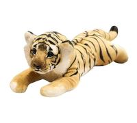 TOPLITHE Simulation Tiger Plush, LifeLike Stuffed Wild Animals Leopard Lion Plushie Pillow Gifts for Kids Adults Christmas Room Decor(Tiger,39CM/15.3IN)