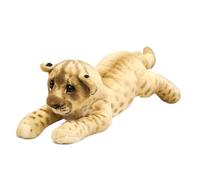 TOPLITHE Simulation Tiger Plush, LifeLike Stuffed Wild Animals Leopard Lion Plushie Pillow Gifts for Kids Adults Christmas Room Decor(Lion,58CM/22.8IN)