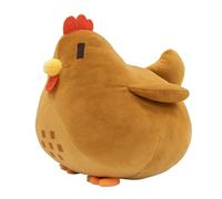 TOPLITHE Stardew Chicken Plush, Animal Chicken Plush Doll Farming Hen Plushie Stuffed Animal Pillow for Game Fans Gift(Brown)