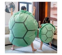 TOPLITHE Wearable Turtle Shell Pillow, Tortoise Plush Pillows Stuffed Animals Costume Cushion Toy Gifts for Kids Adult Dress Up Bedroom Living Room (Size : 80cm/32in)
