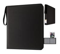 Toploader Binder 12 Pockets, Trading Card Binder Holder Albums Book For Sports, Trading, And Gaming Cards Black - Total 432 Pockets