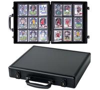Toploader Binder for Trading Cards, Hard Cases, Holds 180 Toploaders, 9 Pocket Sleeves for 3" x 4" Cards