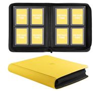 Toploader Binder, Holds 160 Toploaders, 100 Toploaders Included, 4-Pocket PU Cover Top Loader Binder for 3" x 4" Rigid Toploaders, Ringless Double-Sided Toploader Card Binder for TCG, Sport Cards