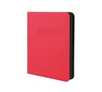 Toploader Binder Holds Top Loaders Loader Binders for Rigid Card Holders for Documents Collection(Red)