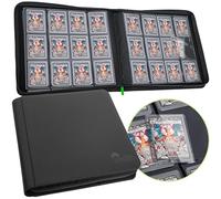 Toploader Binder, Trading Card Binder Storage, 384 12 Pocket Top Loader Binder, Pokemon Card Collection for Yugioh, MTG, TCG Card Folders for Trading Cards