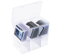 Toploader Storage Box for 100 + 3" x 4" 35pt Rigid Card,Trading Card Storage Box with Dividers for 500+ Baseball Card Case,Playing Card Case for MTG, Sport Cards,Game Cards 2 PACK