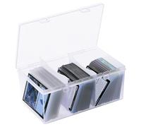 Toploader Storage Box for 100 + 3" x 4" 35pt Rigid Card,Trading Card Storage Box with Dividers for 500+ Baseball Card Case,Playing Card Case for MTG, Sport Cards,Game Cards 1 PACK