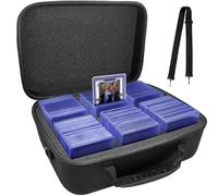 Toploaders Storage Box, Toploader Case for 300 35pt Toploader, Top Loader Storage for 3 x 4 Inch Rigid Card Holder for Trading, Toploader Box with Removable Thick Foam Slots
