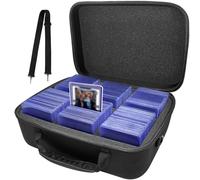 Toploaders Storage Box, Toploaders Case Holds 300 35pt Toploaders,Top Loader Organizer for 3" x 4" Rigid Card Holders for Sports & Trading Cards, Top loader Case with Removable Thick Foam Slots