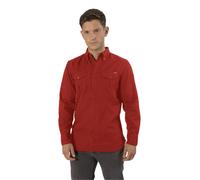 TopLook London Men's Mens Smart Casual Button-Down Cotton Shirt with Pockets in Wine | Size: 3XL TopLook London Wine 3XL