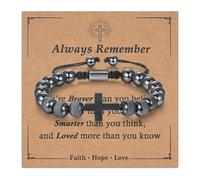 Toplstud Bracelets for Boys, Birthday Present Confirmation Holy Communion Gifts for Boys, Christian Jewellery Religious Gift for Son Grandson Godson Christians