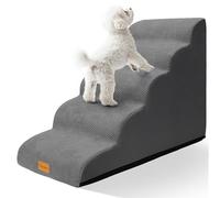 Topmart Dog Stairs for Small Dogs, 5-Step,22.5”H, Dog Steps for High Beds Couches with All-Round Waterproof Cover,Non-Slip Sturdy Dog Ramp for Old Cats,Injured Pet