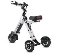 TopMate ES33 Powered Tricycle 3 Wheels Foldable Trike with Seat for Adults, Lightweight Electric Tricycle with Removable 36V 7.8AH Battery, Reverse Function & Key Switch for Commute and Travel