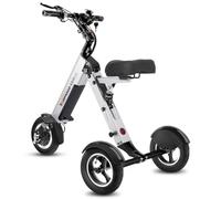TopMate ES35 Powered Electric Tricycle 3 Wheels Foldable Trike for Adults | Lightweight Electric Tricycle with Removable 36V 7.8AH Battery with Seat,Reverse Function & Key Switch for Commute and Travel
