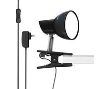 TOPMB Clamp Light, Super Bright Clip Lamp for Book Reading in Bed Headboard Light, Easy to Attach Illumination Powerful Small Compact Clamp Lamp Black