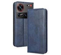Topme Case Design for Nubia Z70S Ultra/Nubia Z70 Ultra (6.85" Inches) Cover, Leather Phone Case Stylish Textured Card Slot.Blue