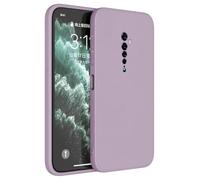 Topme Case Design for OPPO Reno2 (6.5" Inches) Cover, Tpu Silicone Case Skin Protector - Grass Purple