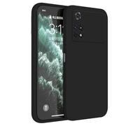 Topme Case Design for POCO M4 Pro (4G) (6.43" Inches) Cover, Tpu Silicone Case Skin Protector - Black