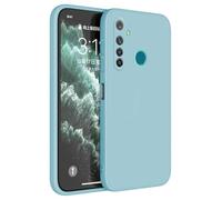 Topme Case Design for Realme 5 Pro (6.3" Inches) Cover, Tpu Silicone Case Skin Protector - Light Blue