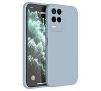 Topme Case Design for Realme 8 5G / Realme Narzo 30 5G (6.5" Inches) Cover, Tpu Silicone Case Skin Protector - Smoke Blue