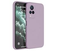 Topme Case Design for vivo V21 5G (6.44" Inches) Cover, Tpu Silicone Case Skin Protector - Grass Purple