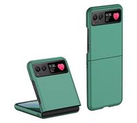 Topme Hard Skin Phone Case for Motorola Moto Razr 40 6.9, Polycarbonate Shockproof Protect Cover Holster Sleeve - Dark Green