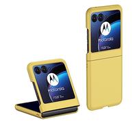 Topme Hard Skin Phone Case for Motorola Moto Razr 40 Ultra 6.9, Polycarbonate Shockproof Protect Cover Holster Sleeve - Yellow