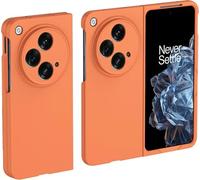 Topme Hard Skin Phone Case for OnePlus Open/OPPO Find N3 7.82, Polycarbonate Shockproof Protect Cover Holster Sleeve - Orange