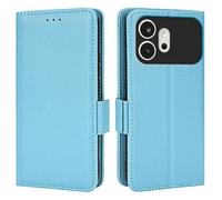 Topme Leather Case for HONOR 600 5G (6.57" Inches), [simple Lychee Pattern Series Phone Case] - Light Blue