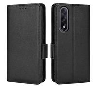Topme Leather Case for OnePlus Nord 5 5G / OnePlus Nord5 5G (6.83" Inches), [simple Lychee Pattern Series Phone Case] - Black