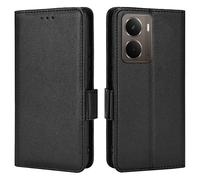 Topme Leather Case for Realme P3 5G (6.67" Inches), [simple Lychee Pattern Series Phone Case] - Black