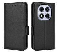 Topme Leather Case for Redmi Note 15 4G (6.77" Inches), [simple Lychee Pattern Series Phone Case] - Black