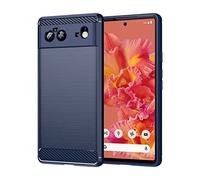 Topme Silicone Case for Google Pixel 6 (6.4" Inches), [brushed Texture Style Phone Case] - Blue