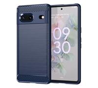 Topme Silicone Case for Google Pixel 7A (6.1" Inches), [brushed Texture Style Phone Case] - Blue