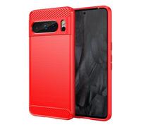 Topme Silicone Case for Google Pixel 8 Pro (6.7" Inches), [brushed Texture Style Phone Case] - Red